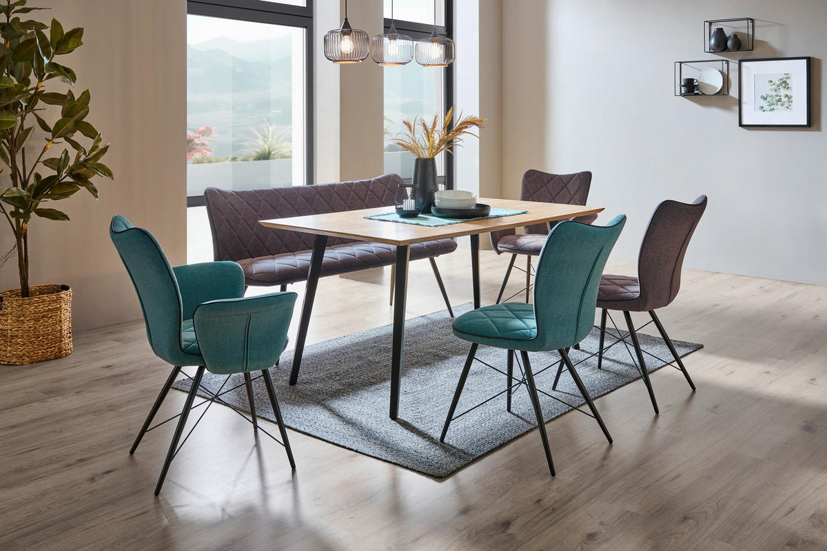 ŽIDLE, šedá - šedá/černá, Design, kov/textil (48/89/62cm) - Hom`in