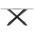 COUCHTISCH Rauchglas 82/82/40 cm rund Grau, Schwarz  - Schwarz/Grau, Design, Glas/Metall (82/82/40cm) - Xora