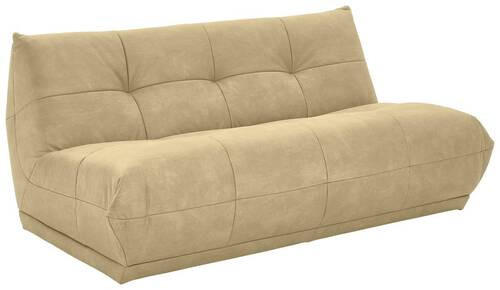SOFAELEMENT in Lederlook Beige - Beige, Trend, Textil (180/80/112cm) - Livetastic