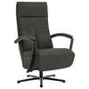 RELAXSESSEL in Leder Dunkelgrün  - Dunkelgrün/Schwarz, Design, Leder/Metall (76/112/83cm) - Beldomo Speed
