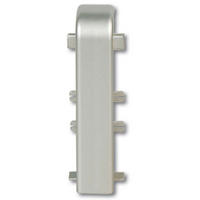 SOCKELLEISTENVERBINDUNGSSTÜCK Silberfarben  - Silberfarben, Basics, Kunststoff (0,18/0,20/0,60cm) - Homeware