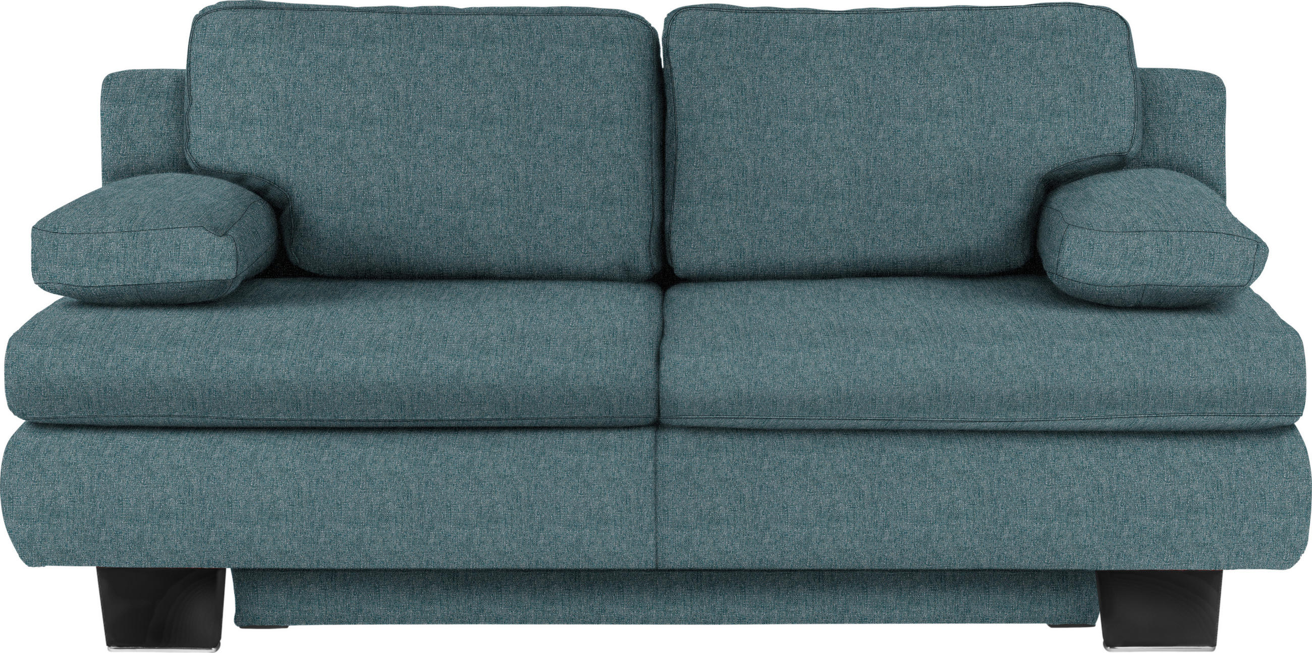 SCHLAFSOFA Webstoff Petrol  - Wengefarben/Petrol, KONVENTIONELL, Holz/Textil (203/94/100cm) - Novel