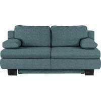 SCHLAFSOFA Webstoff Petrol  - Wengefarben/Petrol, KONVENTIONELL, Holz/Textil (203/94/100cm) - Novel