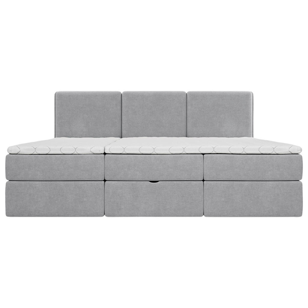 Thumbnail - Mid.you Familienbett, Dunkelgrau, Textil, 210x200 cm, Bettkasten, gepolstertes Kopfteil, Stoffauswahl, in verschiedenen ...