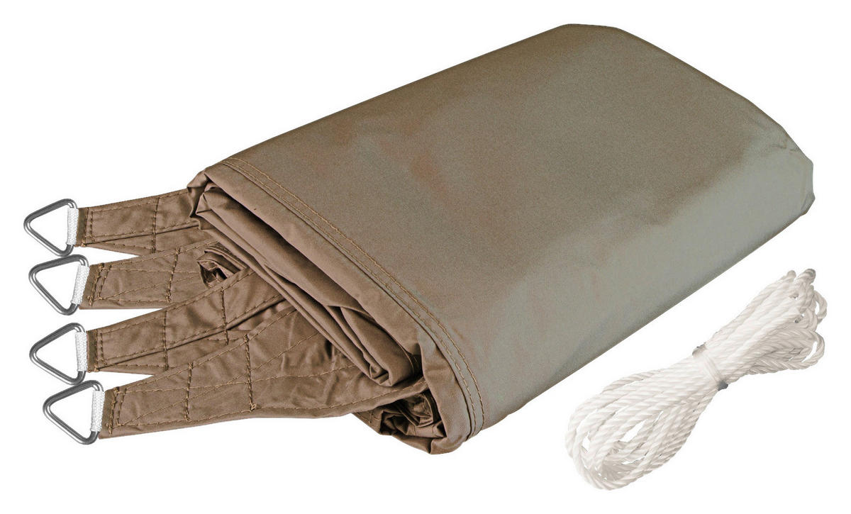 GARTENSONNENSEGEL  500/500 cm  - Taupe, Basics (500/500cm)