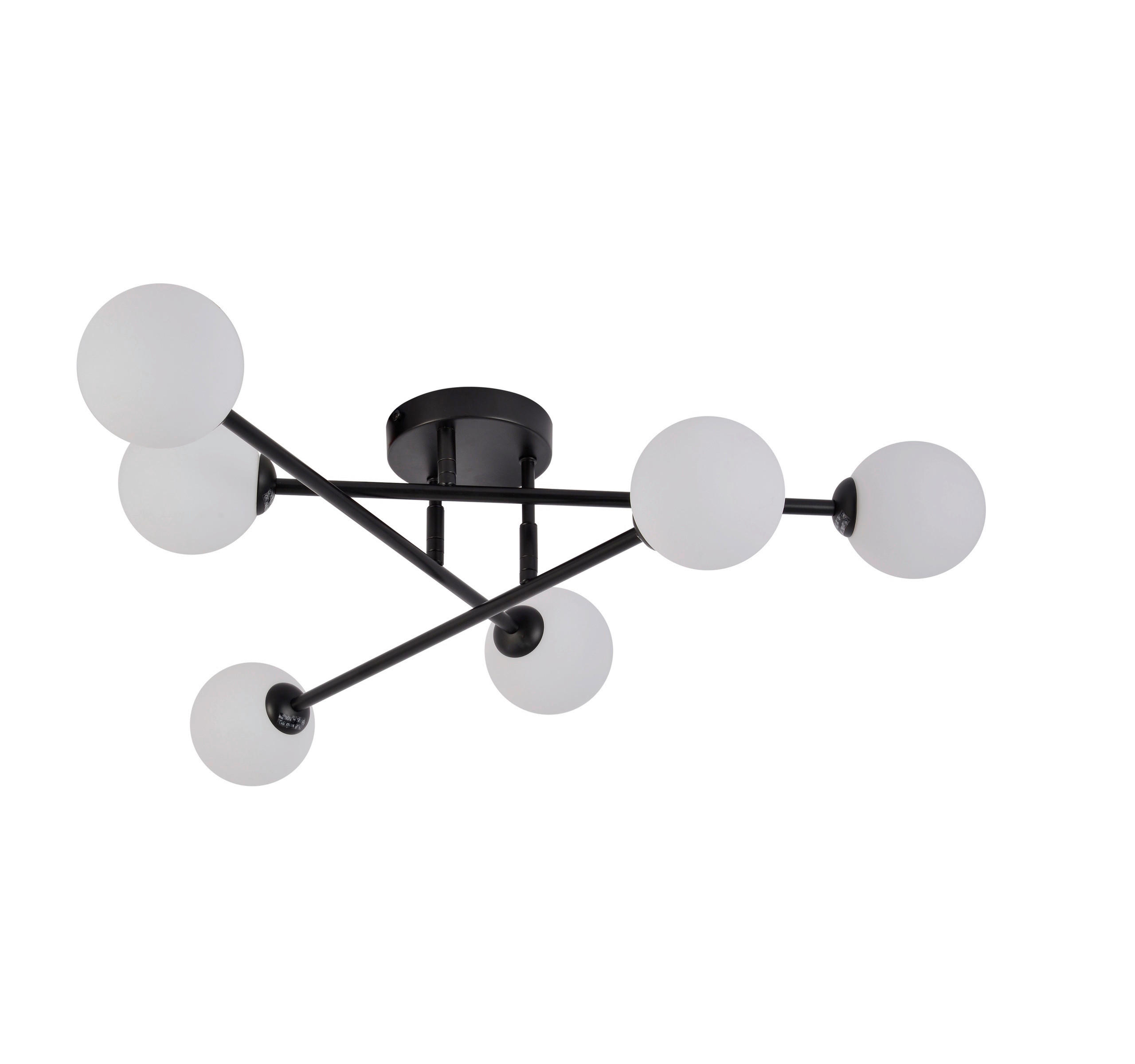 XXXLutz Deckenleuchte Dorado Schwarz 60x65 cm