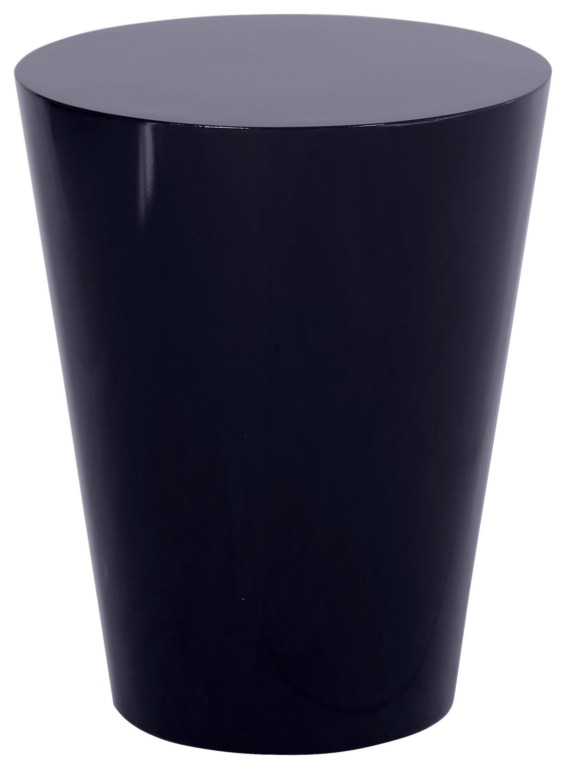 BEISTELLTISCH 40/40/51 cm Schwarz Hochglanz rund  - Schwarz Hochglanz, Design, Holzwerkstoff (40/40/51cm) - Stylife