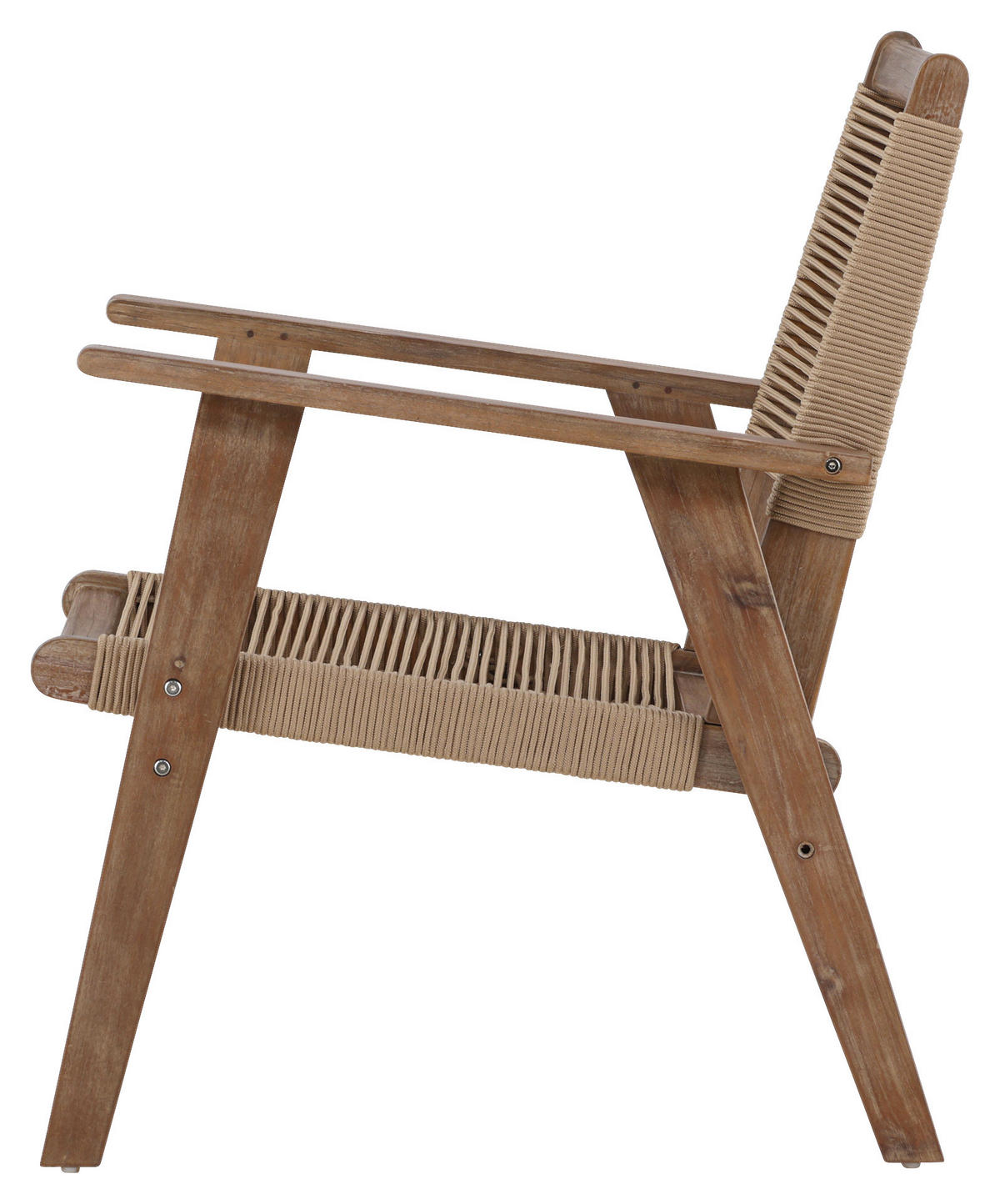 LOUNGEFÅTÖLJ  - brun, Klassisk, trä/textil (68/88/72cm) - Gardenson