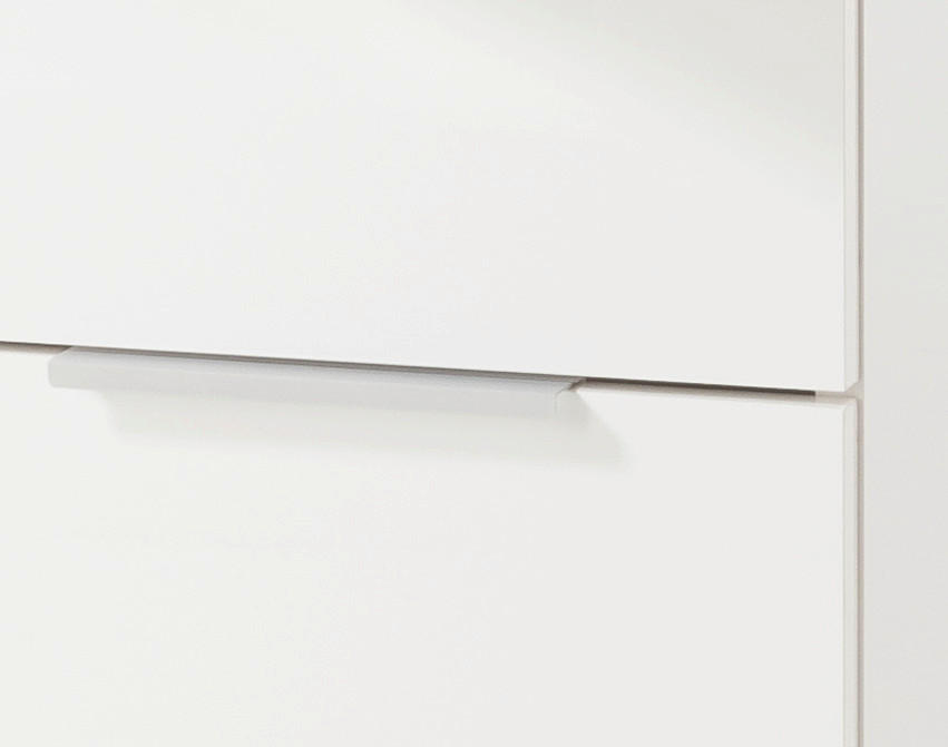 VISOKA OMARA 40/190/35 cm  - bela/antracit, Moderno, kovina/umetna masa (40/190/35cm) - Xora