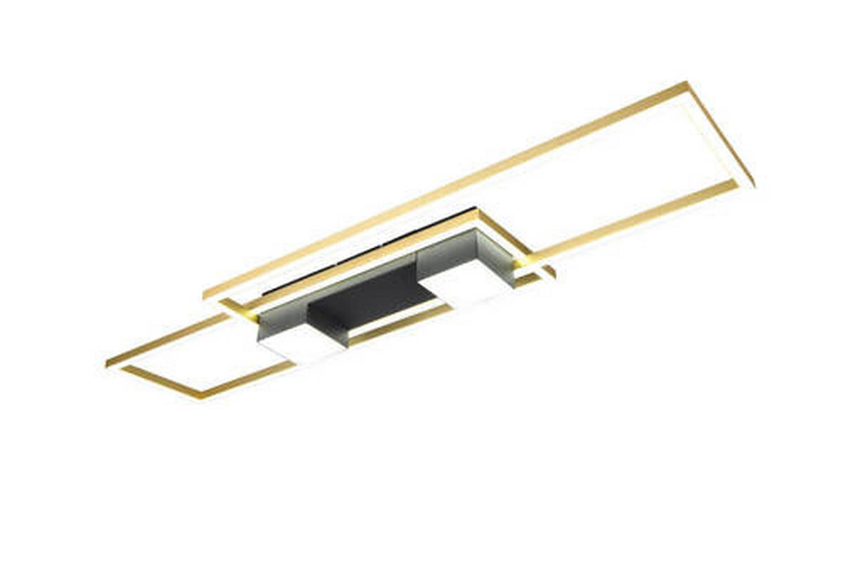 LED-DECKENLEUCHTE    100/28/8 cm  - Messingfarben/Goldfarben, Design, Metall (100/28/8cm) - Trio Leuchten