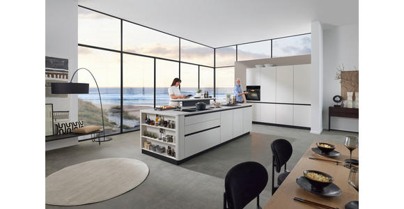 EINBAUKÜCHE   - Sandfarben, Design, Holzwerkstoff - Novel