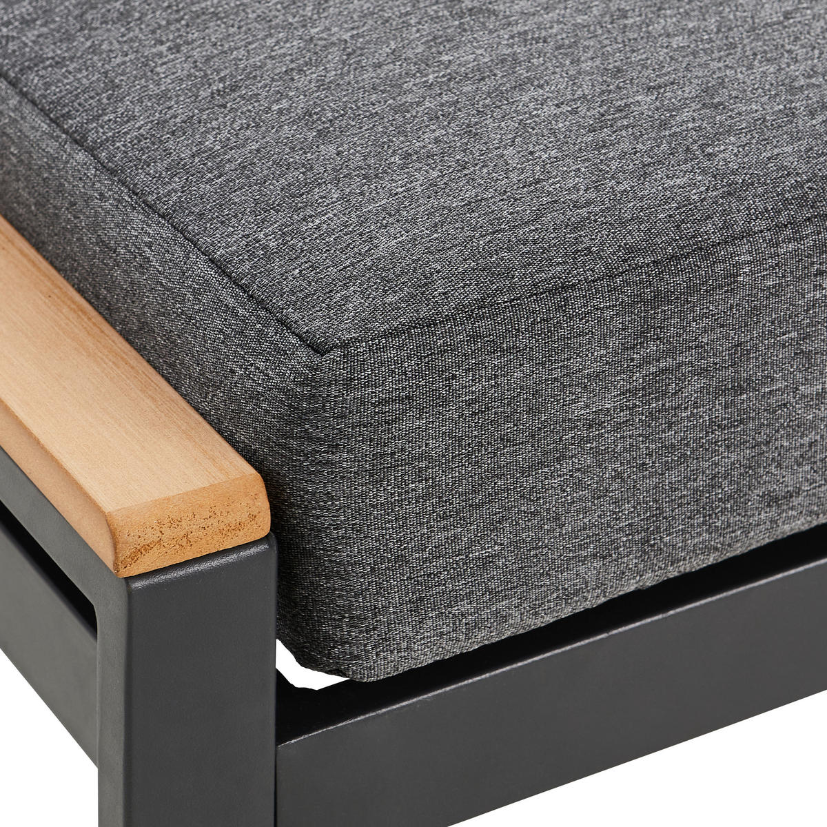 GARTENLIEGE 190/40/75 cm  - Anthrazit/Grau, MODERN, Kunststoff/Textil (190/40/75cm) - Ambia Garden