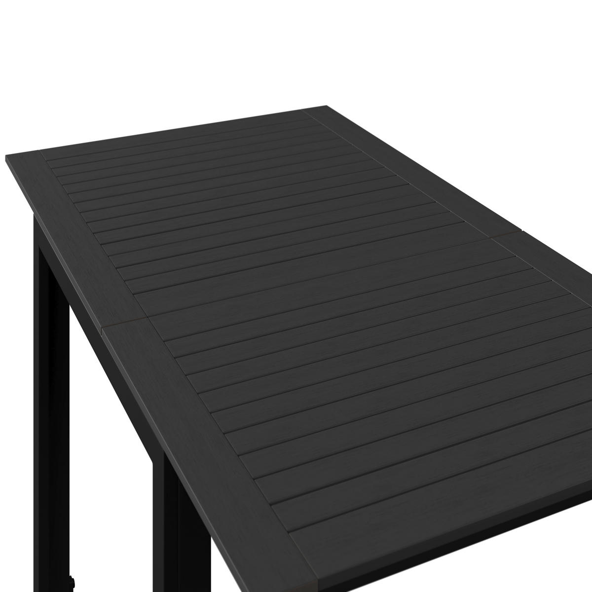 GARTENTISCH  - Dunkelgrau, MODERN, Kunststoff/Metall (123/70/75/70cm) - Ambia Garden