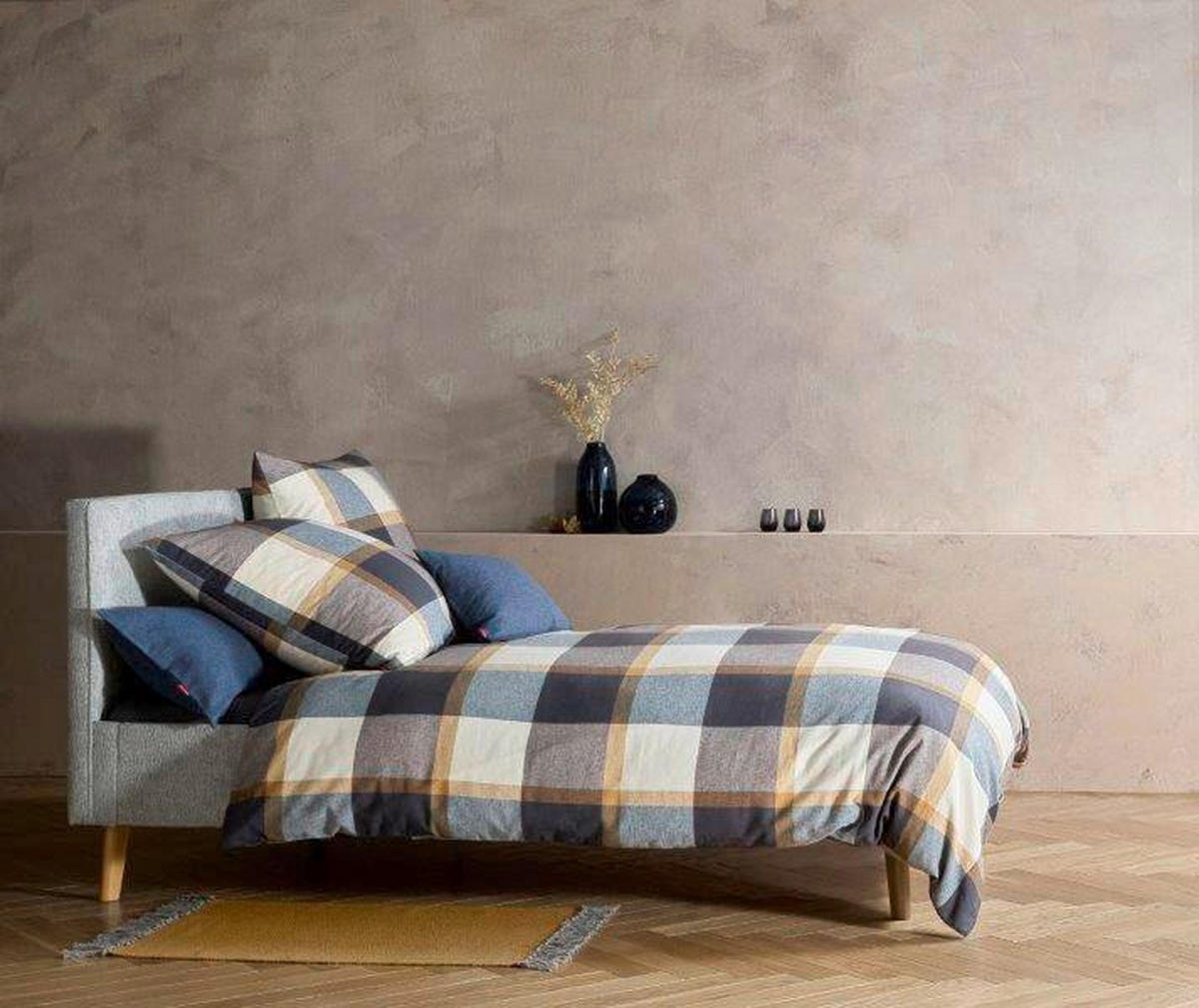 BETTWÄSCHE Flanell 155/220 cm  - Blau, Design, Textil (155/220cm) - Fleuresse