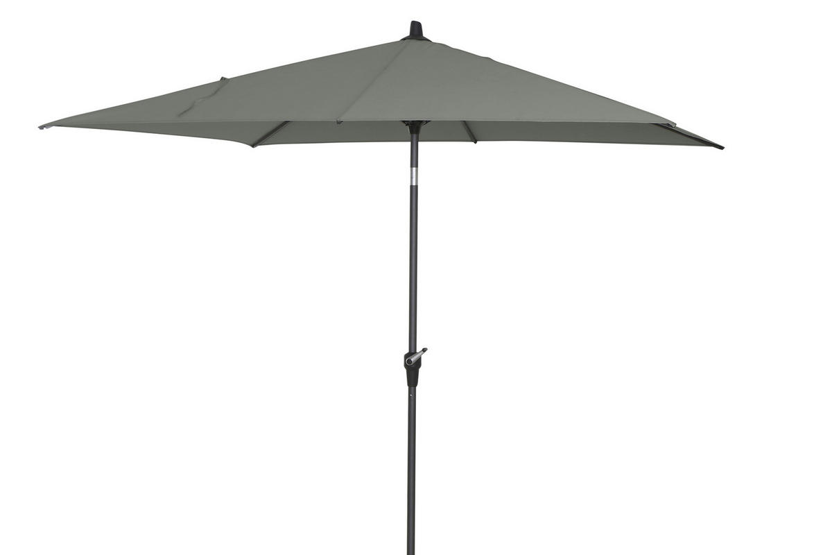 SONNENSCHIRM  250/200 cm  - Anthrazit/Olivgrün, KONVENTIONELL, Textil/Metall (250/200cm) - Siena Garden