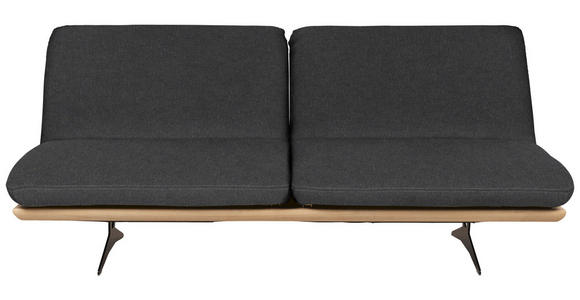 SCHLAFSOFA in Webstoff Schwarz - Beige/Schwarz, Design, Holz/Textil (204/92/90cm) - Dieter Knoll