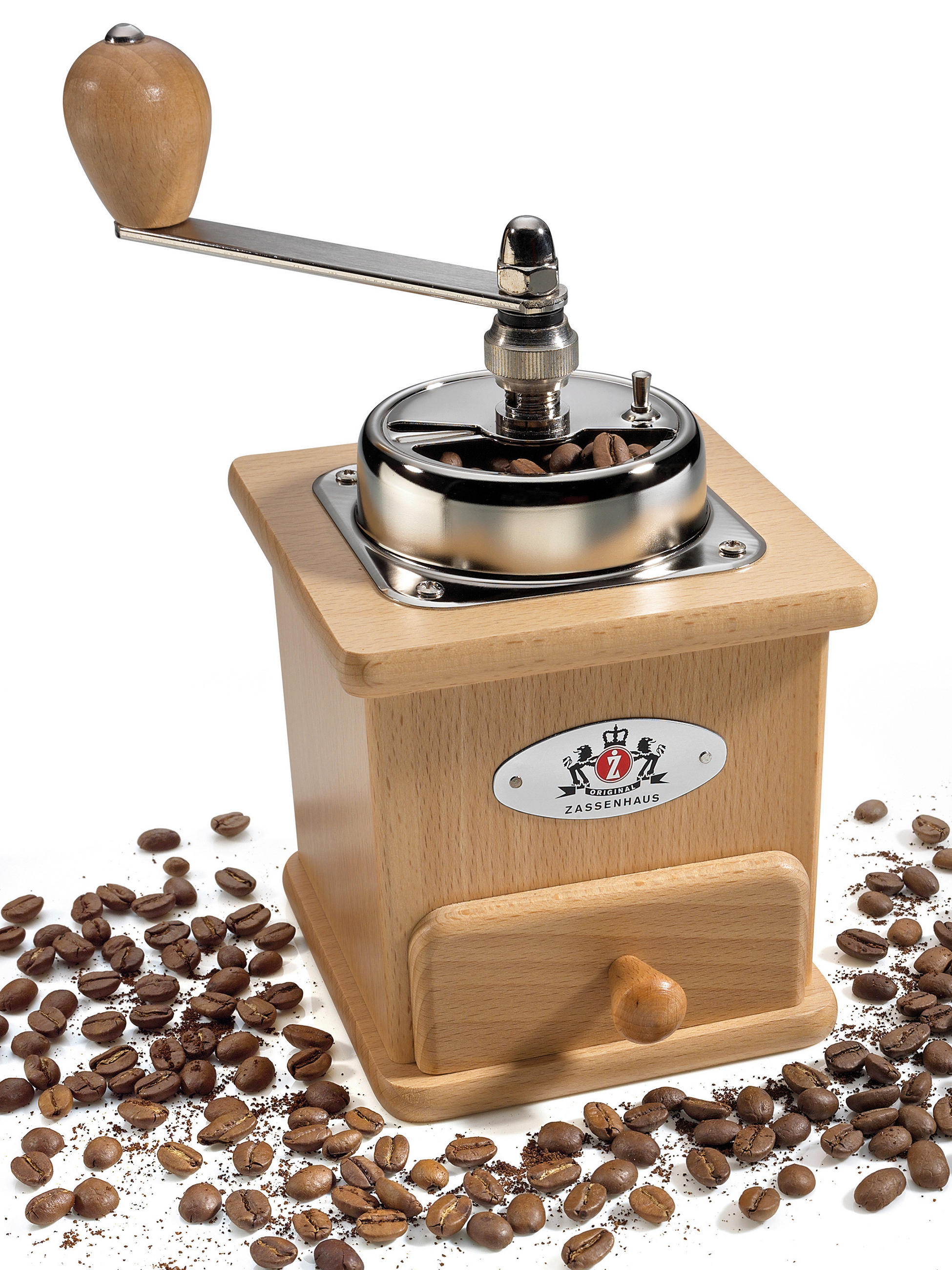 KAFFEEMÜHLE BRASILIA  - Buchefarben, Basics, Holz (12,5/12/20cm) - Zassenhaus