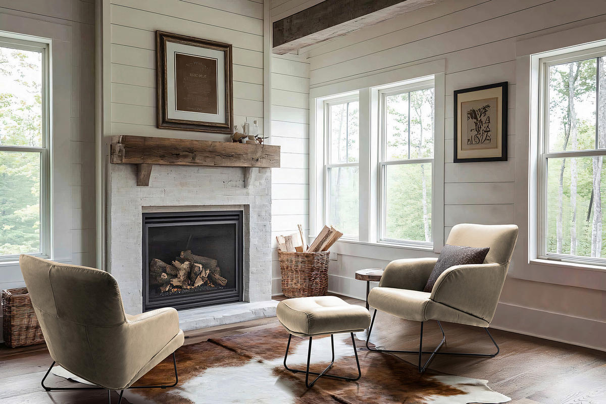 SESSELSET Echtleder Hellgrau  - Hellgrau/Kirschrot, Design, Leder/Metall (67/87/74cm) - Livetastic