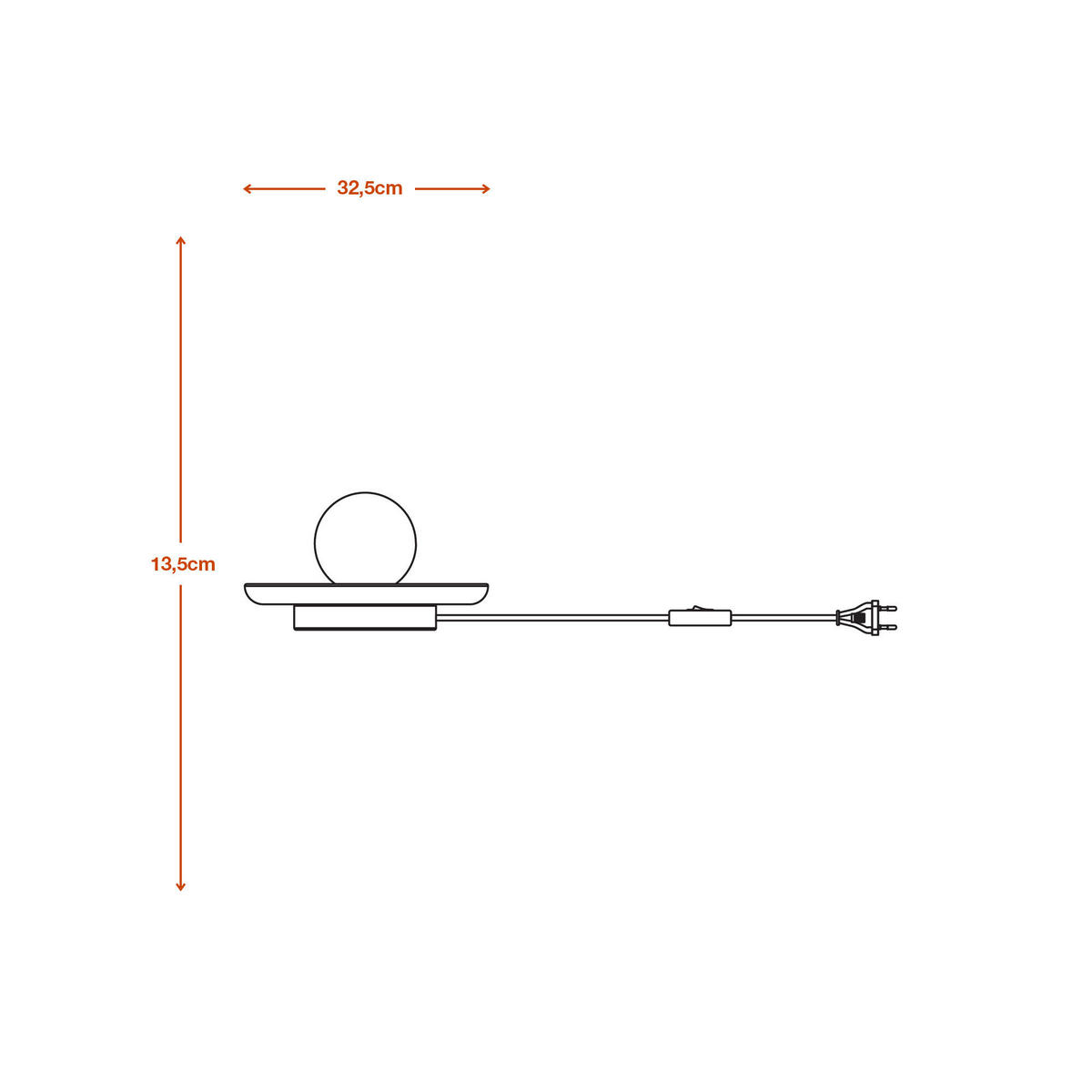 TISCHLEUCHTE 32,5/24/13,5 cm   - Grau, Natur, Glas/Stein (32,5/24/13,5cm) - Ledvance