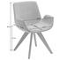 STUHL Webstoff Bordeaux, Eichefarben - Eichefarben/Bordeaux, Design, Holz/Textil (63/86/57cm) - Valdera