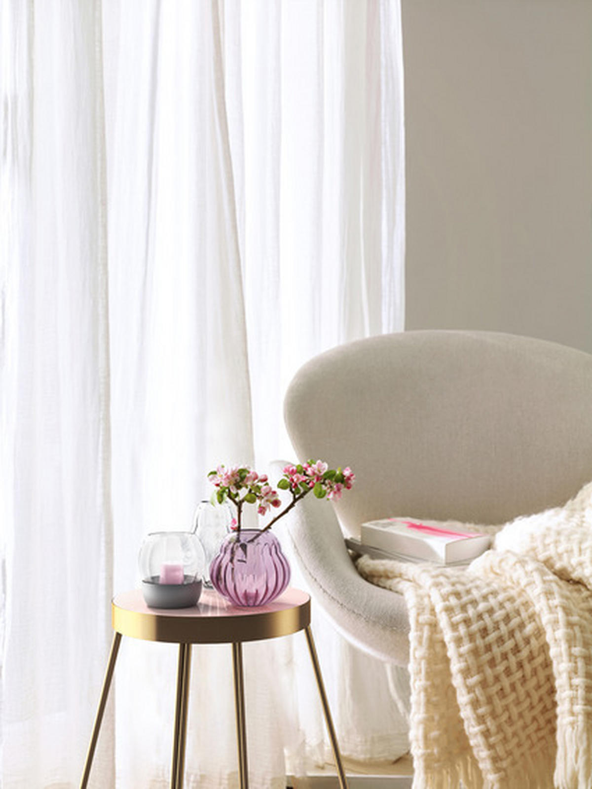 VAZA 17 cm  steklo  - roza, Basics, steklo (2750ml) - Villeroy & Boch