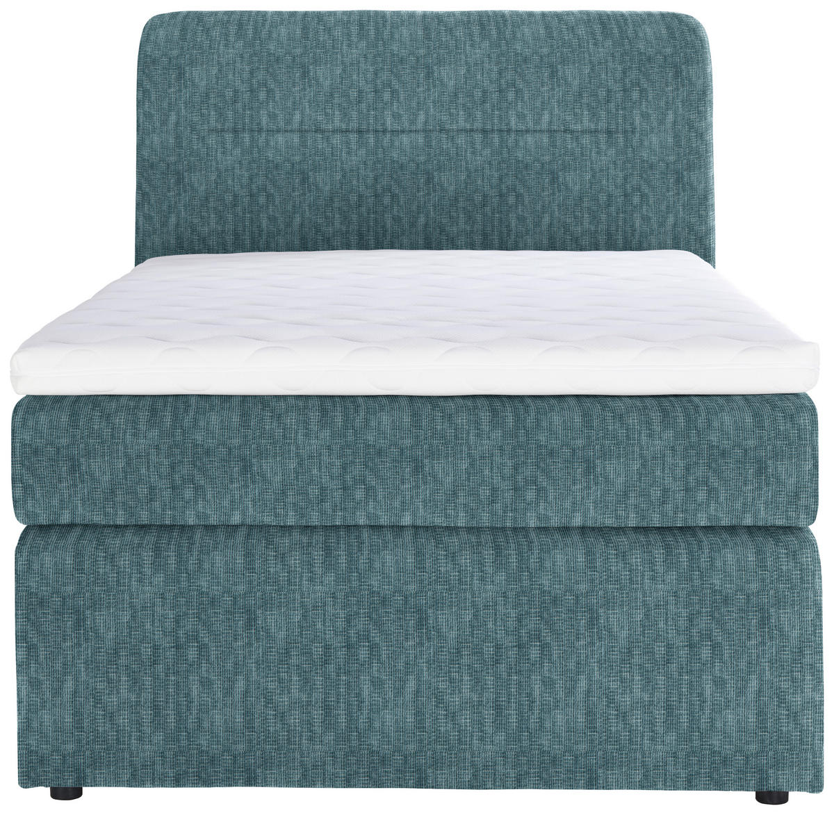BOXSPRINGBETT 140/200 cm  in Petrol  - Petrol/Schwarz, Konventionell, Kunststoff/Textil (140/200cm) - Moderano