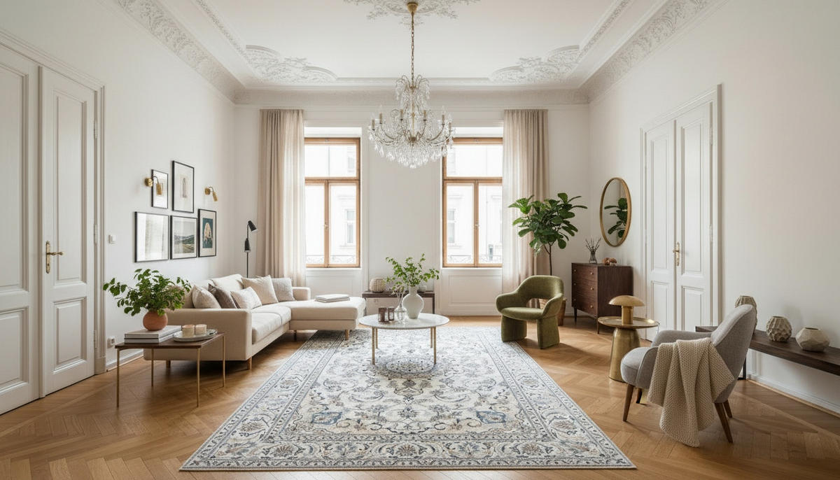 ORIENTALSKA PREPROGA  Nain Tabas Creme     150/200 cm     krem barve  - krem barve, Konvencionalno (150/200cm) - Cazaris