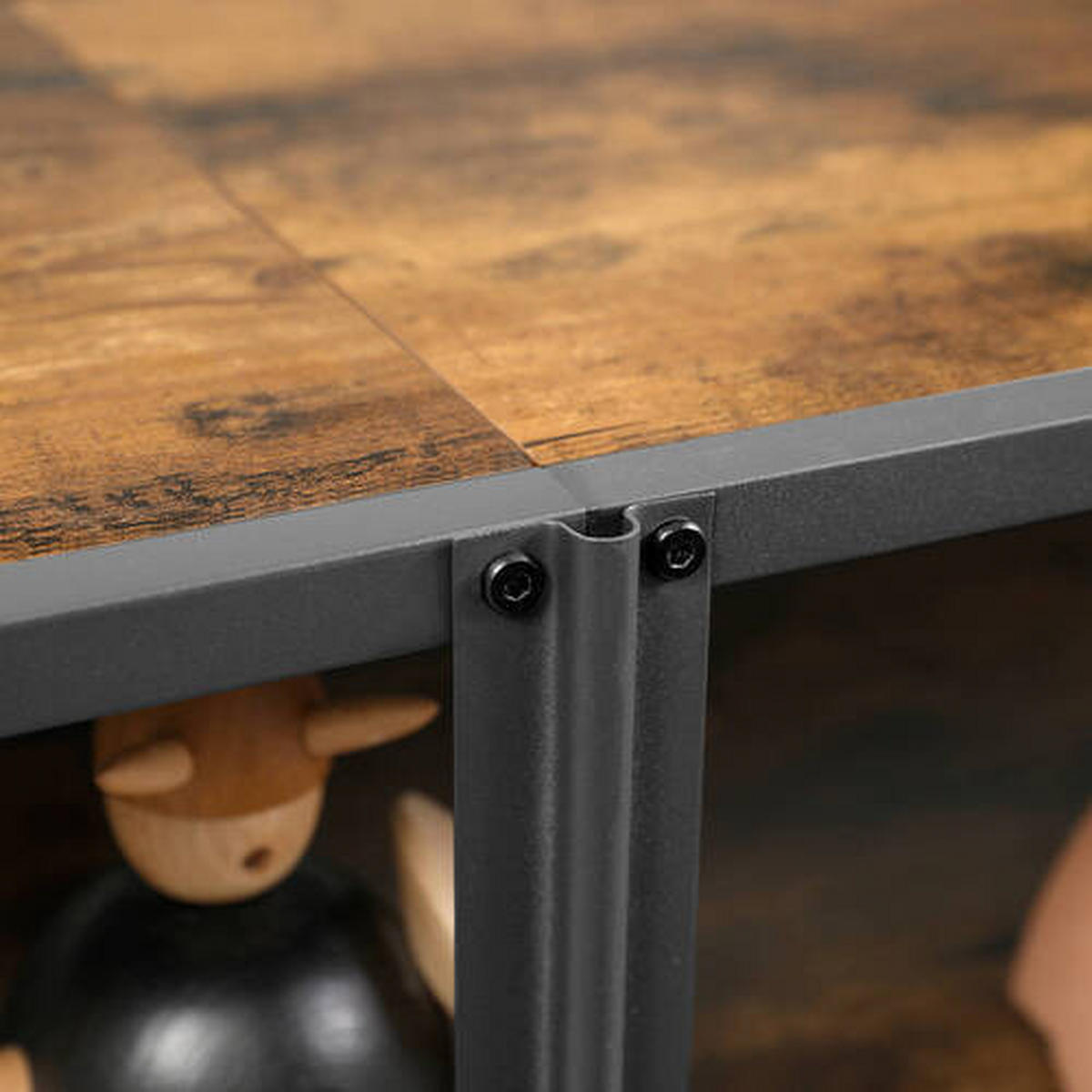 LOWBOARD  in 140/52/39 cm  - Schwarz/Braun, Trend, Holzwerkstoff/Metall (140/52/39cm) - Boxxx