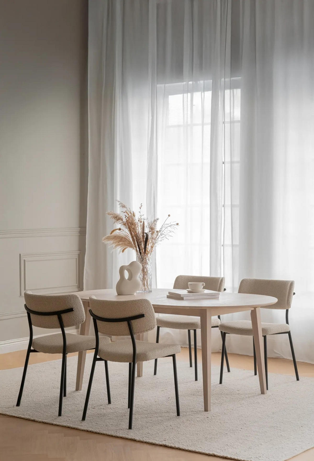 MATBORD ek Bianco oval  utdragbar  - ek Bianco, Design, trä (170/105/74cm) - Rowico