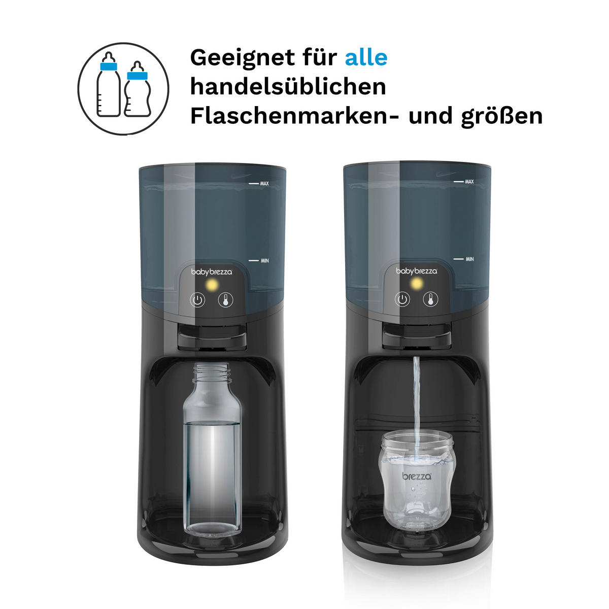 BABYNAHRUNGSZUBEREITER Instant Warmer  - Schwarz, Basics, Kunststoff (19/36.7cm) - Baby Brezza