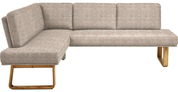 ECKBANK 174/280 cm in Orange, Eichefarben - Eichefarben/Orange, Design, Holz/Textil (174/280cm) - Dieter Knoll
