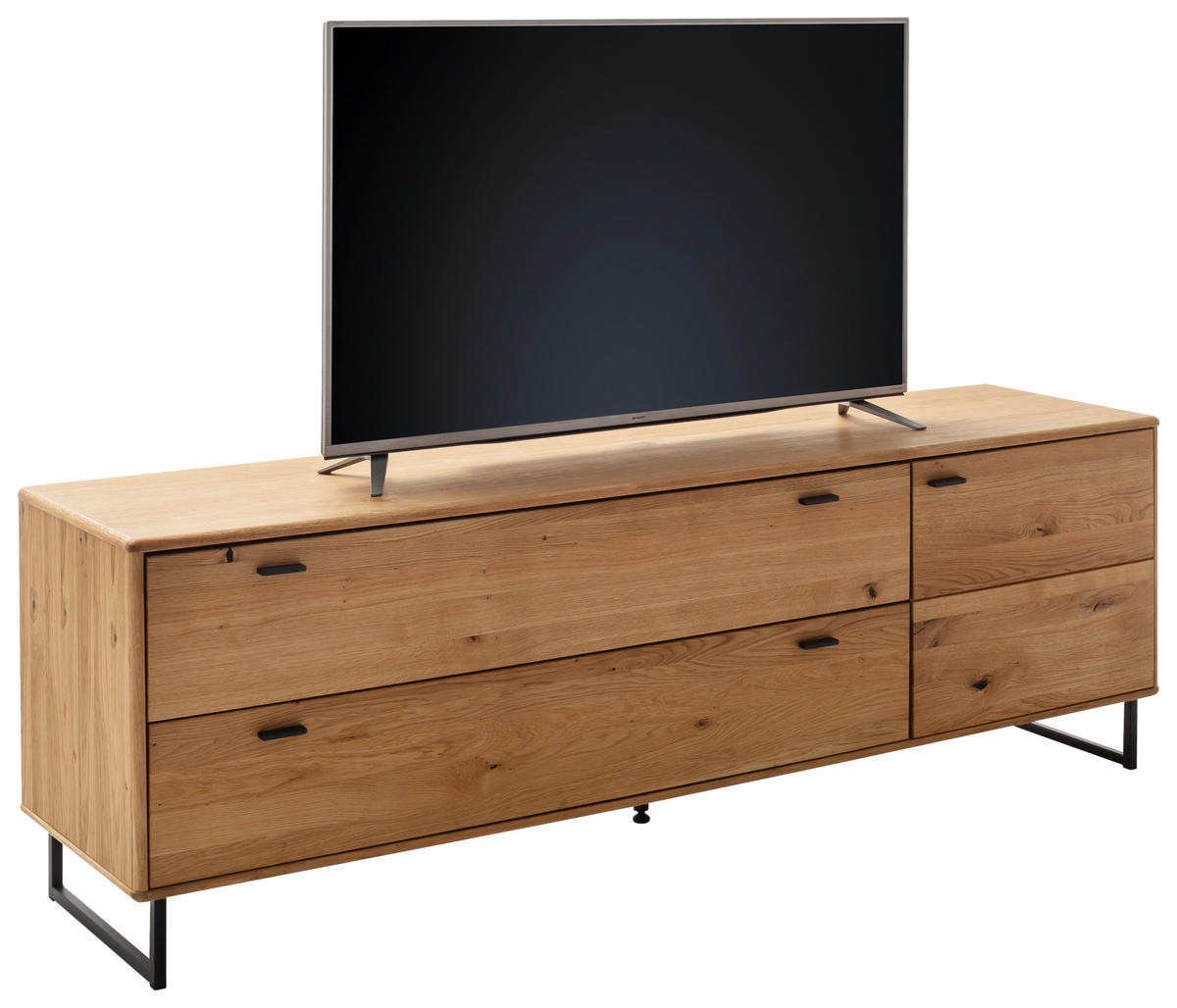 LOWBOARD  in 209/68/50 cm  - Wildeiche/Anthrazit, Design, Holz/Holzwerkstoff (209/68/50cm) - MID.YOU