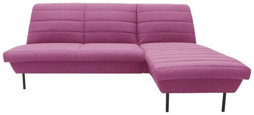 ECKSOFA Looks IX Rosa  - Schwarz/Rosa, Design, Textil/Metall (214/168cm) - LOOKS by W.Joop