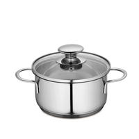 KOCHTOPF CAPRI 0,65 L  - Edelstahlfarben, Basics, Glas/Metall (12/11,1cm) - KÜCHENPROFI