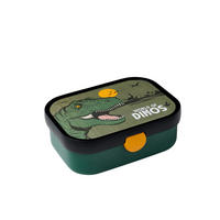 BROTZEITBOX - Dunkelgrün/Schwarz, KONVENTIONELL, Kunststoff (17,8/13,2/6,1cm) - Mepal