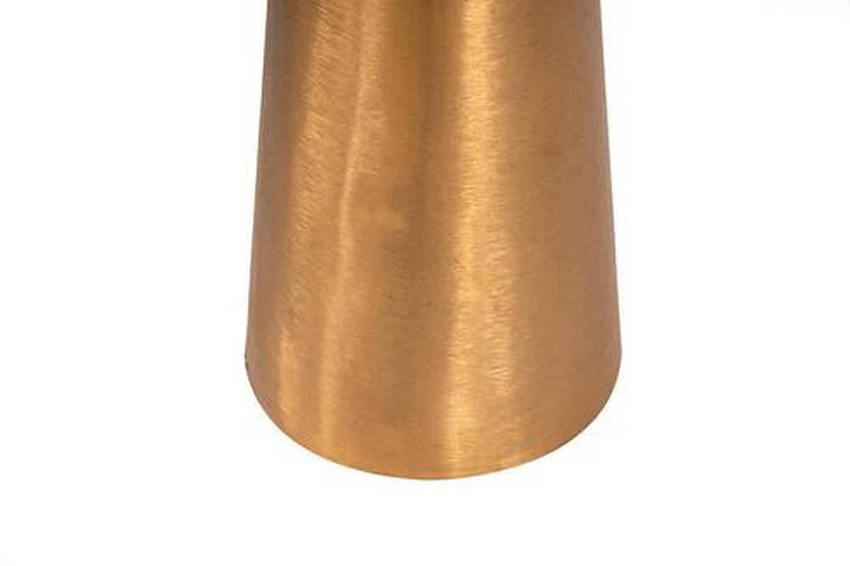 BEISTELLTISCH in Metall 51/51/50 cm  - Graubraun/Goldfarben, Trend, Metall (51/51/50cm) - Kayoom