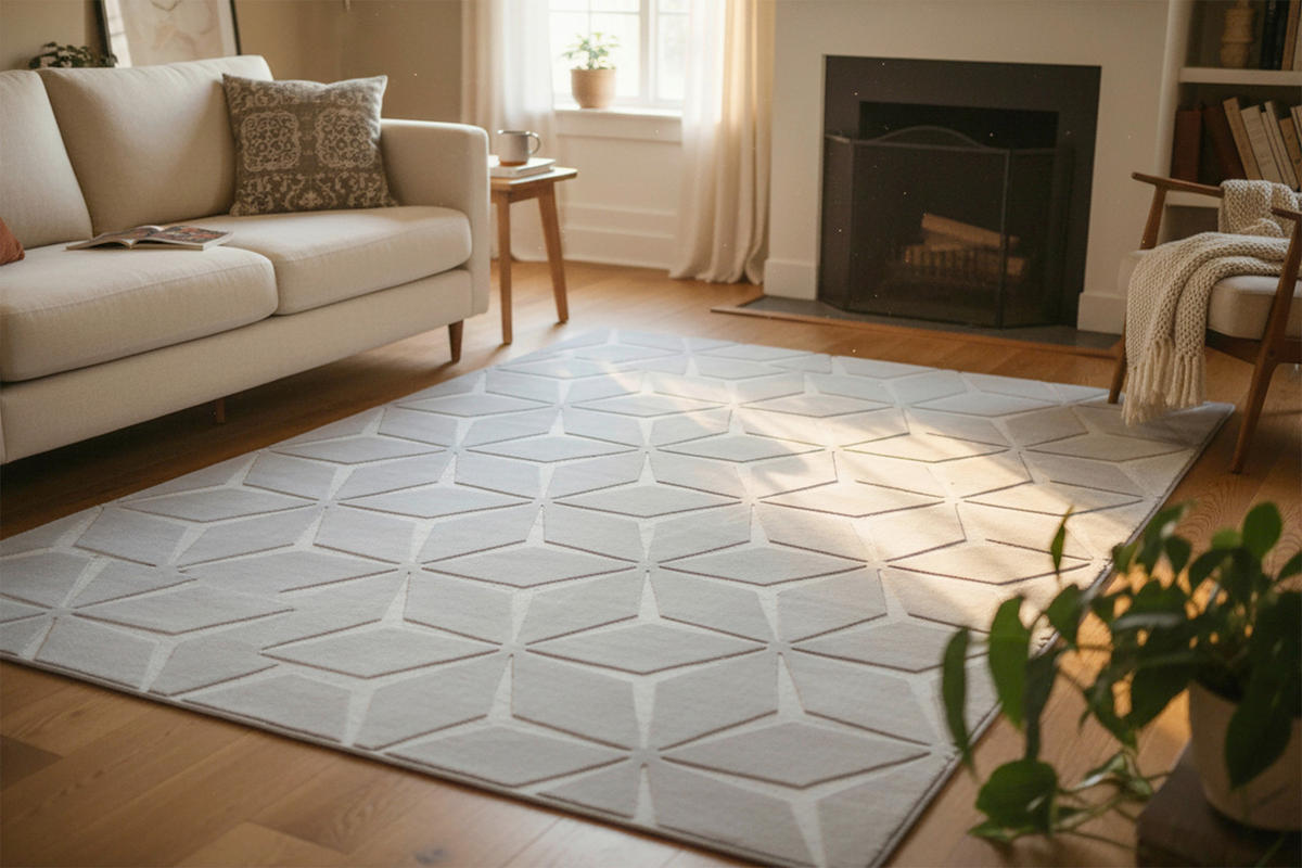 FLACHWEBETEPPICH  Wohnzimmer 120/160 cm Calma Silberfarben rechteckig  - Silberfarben, Basics, Textil (120/160cm) - Kayoom