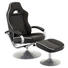RELAXSESSELSET in Metall, Textil Schwarz, Silberfarben, Weiß - Silberfarben/Schwarz, Design, Textil/Metall (69/97-109/75,5-110cm) - Carryhome RELAXSESSELSET in Metall, Textil Schwarz, Silberfarben, Weiß - Silberfarben/Schwarz, Design, Textil/Metall (69/97-109/75,5-110cm) - Carryhome