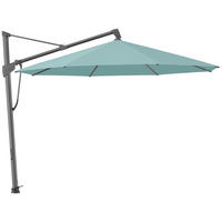 AMPELSCHIRM 400x400 cm Blau  - Blau/Anthrazit, KONVENTIONELL, Textil/Metall (400/400cm) - Glatz