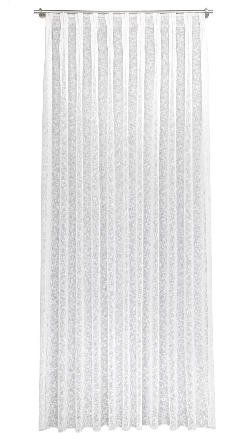 PROSOJNO BLAGO ZA ZAVESE           300 cm   bela  - bela, Basics, tekstil (300cm)