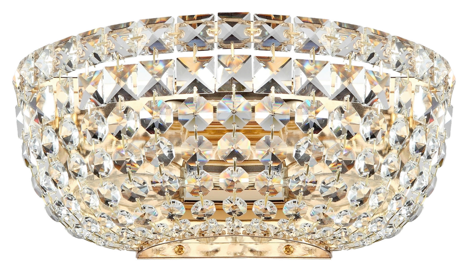 WANDLEUCHTE 25,5/12,5 cm  - Goldfarben, Basics, Glas/Metall (25,5/12,5cm) - MAYTONI