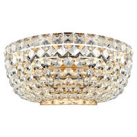 WANDLEUCHTE 25,5/12,5 cm  - Goldfarben, Basics, Glas/Metall (25,5/12,5cm) - MAYTONI