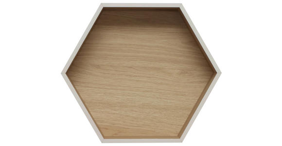 WANDREGALSET  - Kaschmir/Eichefarben, Basics, Holzwerkstoff (30-37/26-32/9-12cm) - Xora