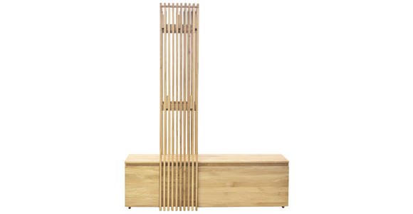 GARDEROBE in 157/195/51 cm - Eichefarben, Natur, Glas/Holz (157/195/51cm) - Linea Natura