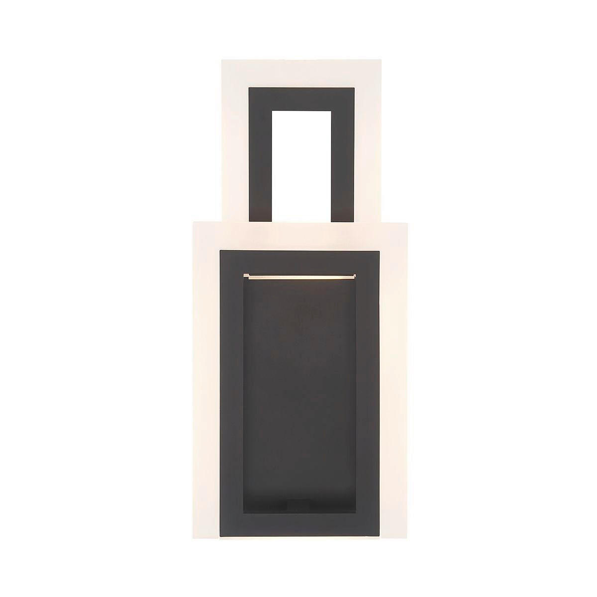 LED-WANDLEUCHTE - Schwarz, Design, Kunststoff/Metall (40,6/17,6/10,2cm) - Elstead Lighting