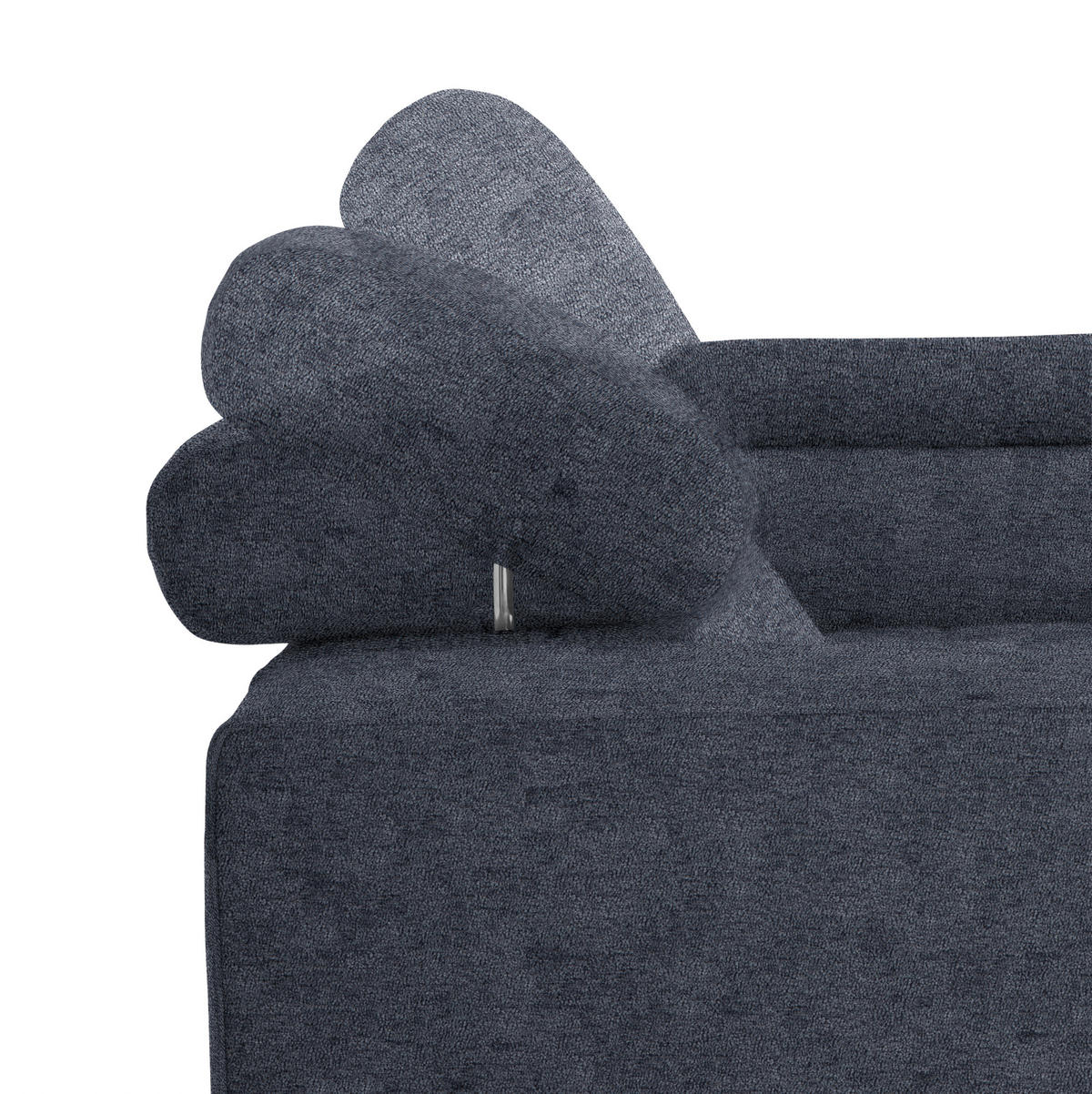 ECKSOFA  in Mikrofaser Dunkelgrau  301/207 cm  - Dunkelgrau/Schwarz, Design, Textil/Metall (301/207cm) - Xora