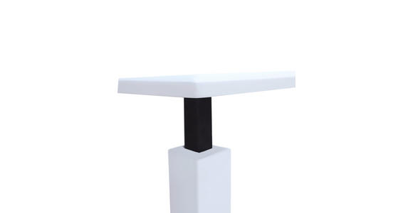 COUCHTISCH 80/80/47-66 cm quadratisch Schwarz, Weiß - Schwarz/Weiß, Design, Holzwerkstoff/Metall (80/80/47-66cm) - Novel