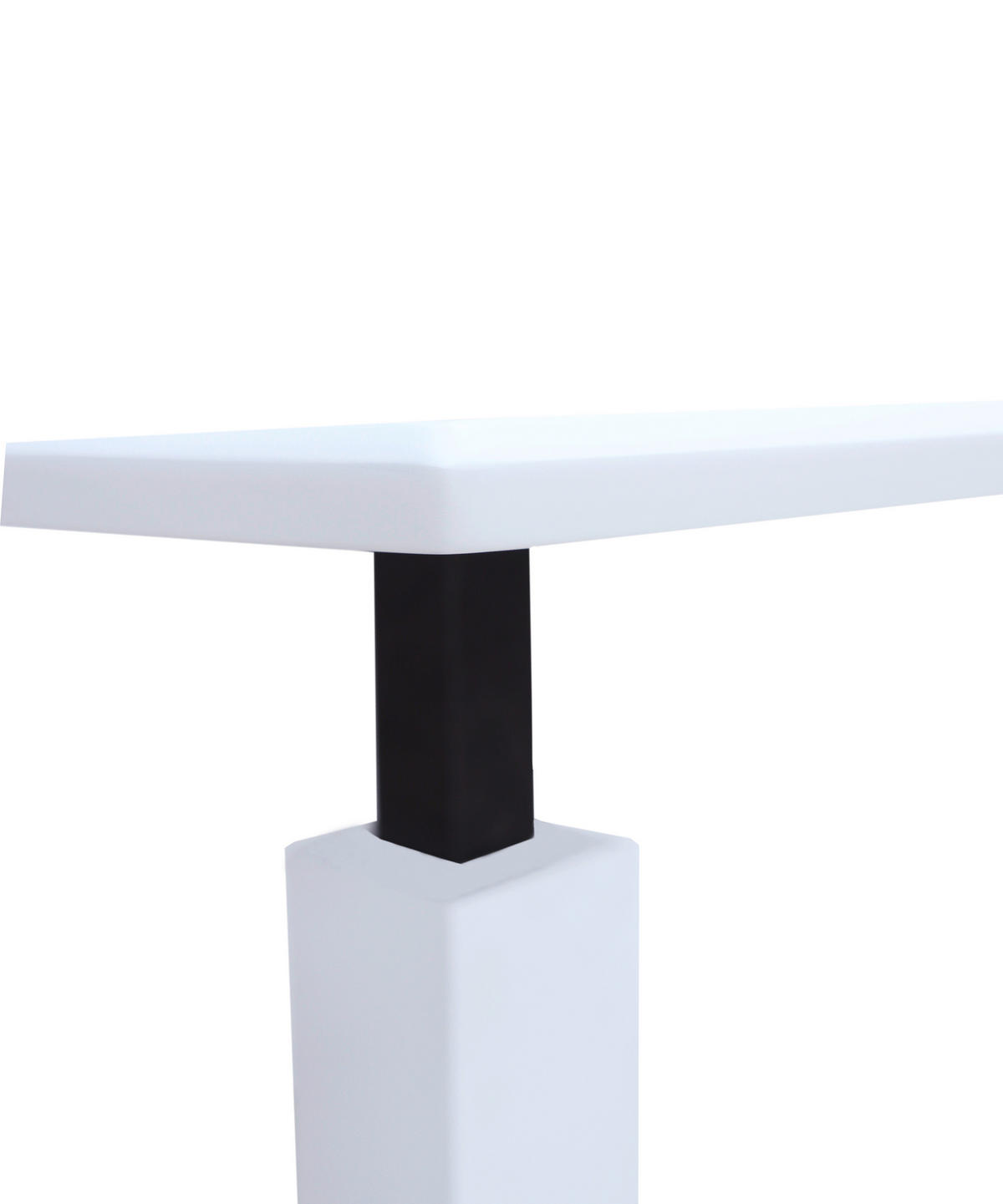 KLUB STOLIĆ crna, bijela  metal, drvni materijal  - bijela/crna, Design, drvni materijal/metal (80/80/47-66cm) - Novel
