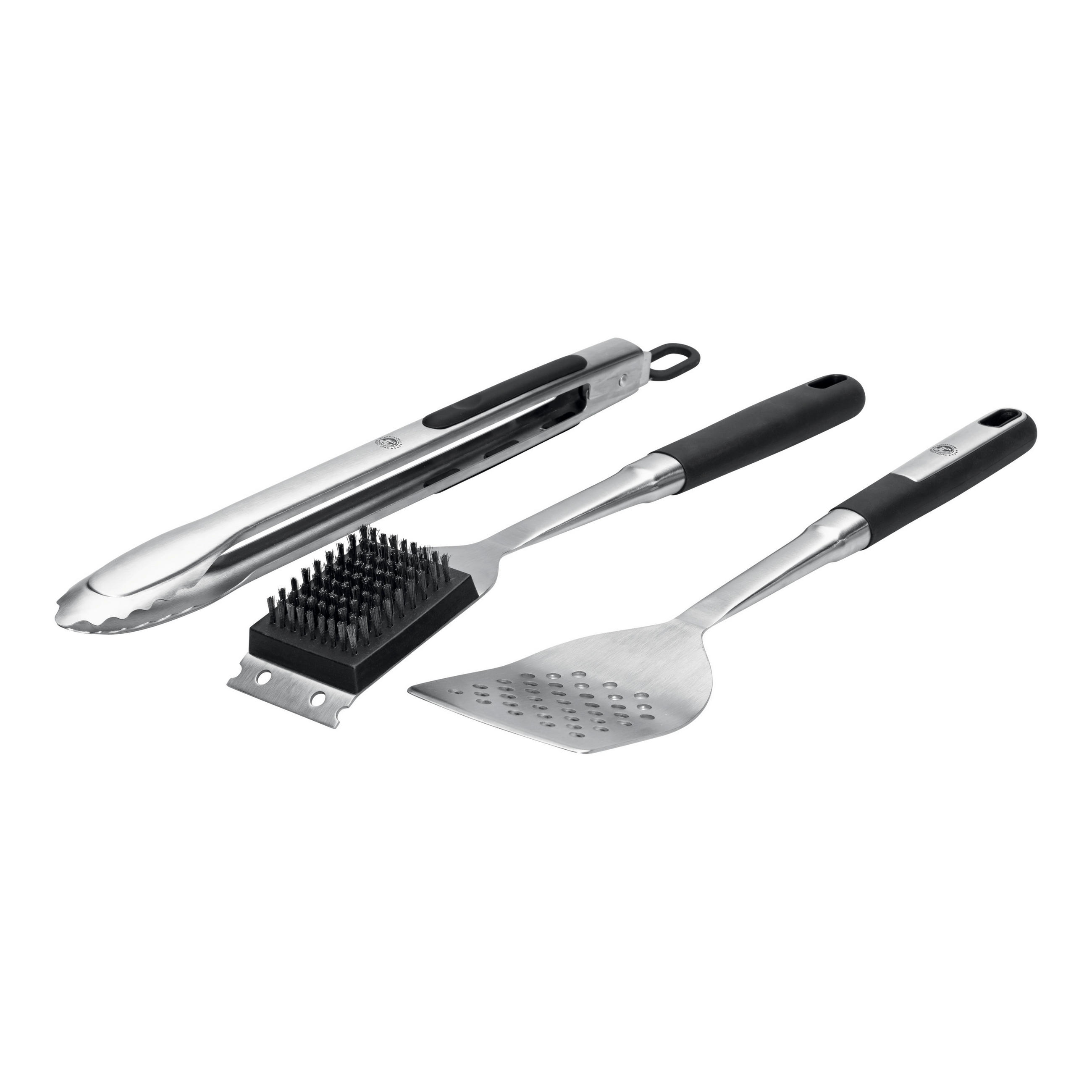GRILLBESTECK - Edelstahlfarben/Schwarz, Basics, Kunststoff/Metall - CHEF CUISINE