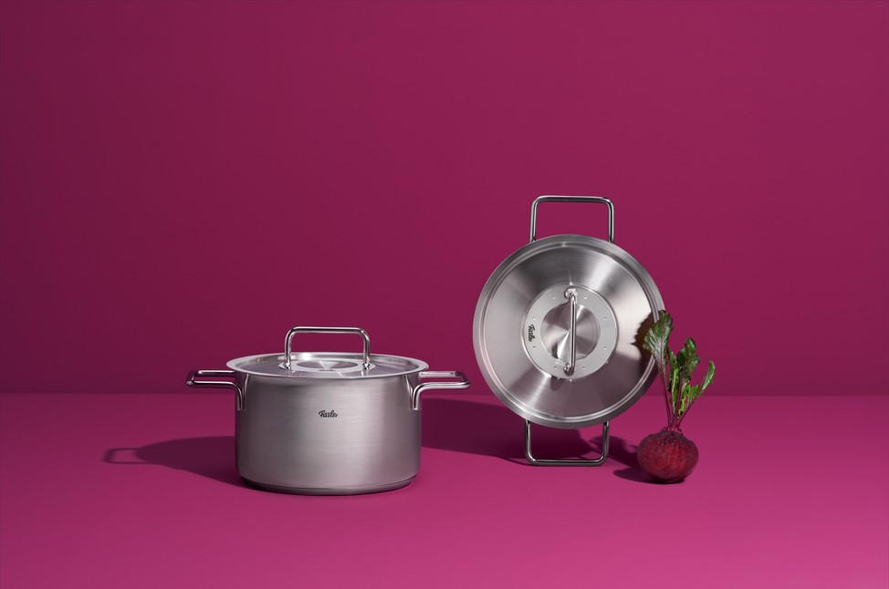 KOCHTOPF Pure 5,7 l  - Silberfarben, Basics, Metall (24cm) - Fissler